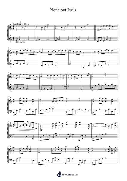 None but Jesus Sheet Music by Hillsong United-Arr.Kyleyy