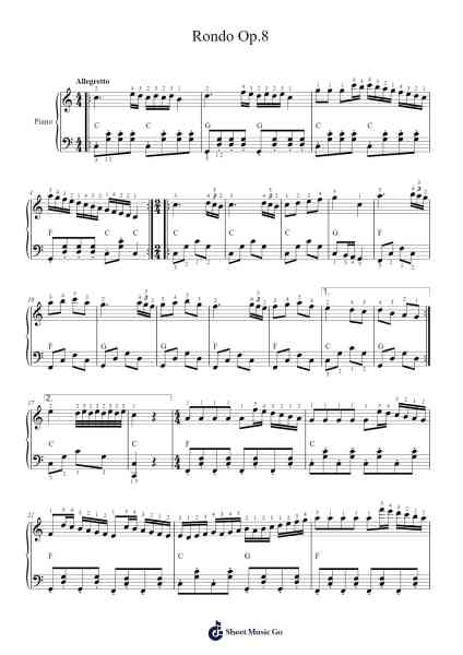 Rondo Op. 8 Sheet Music by Elias Rahbani-Arr.Nelmar