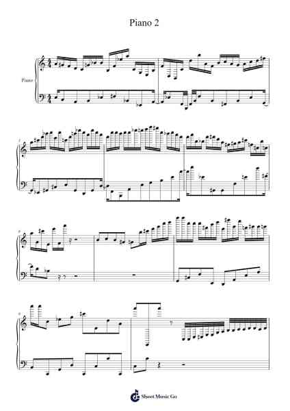 Piano 2 Sheet Music by Kipqe-Arr.Lanhy