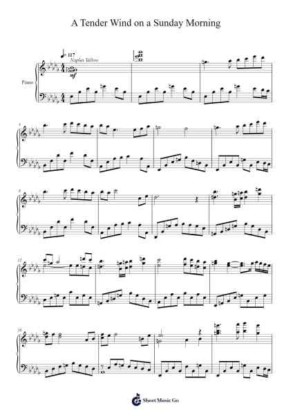 A Tender Wind on a Sunday Morning Sheet Music by Toursbur-Arr.Backpert Poexon