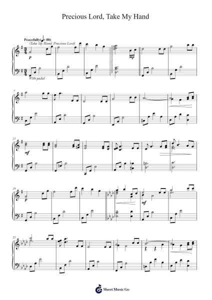 Precious Lord, Take My Hand Sheet Music by Thomas A. Dorsey-Arr.Buckhue