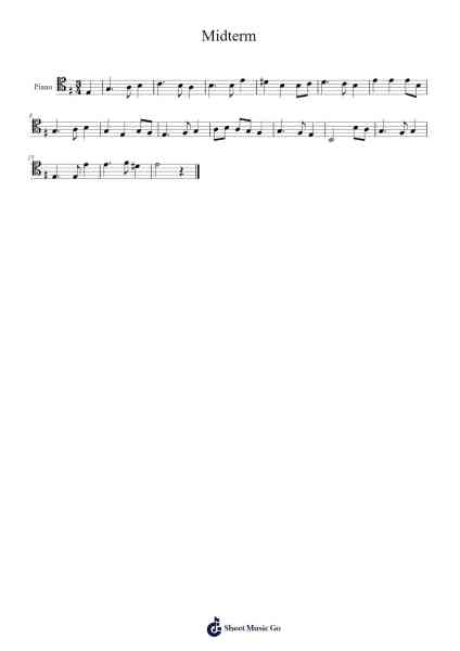 Midterm Sheet Music by -Arr.Oryet Zosoll