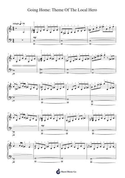 Going Home: Theme Of The Local Hero Sheet Music by Mark Knopfler-Arr.Boothmore Petwald