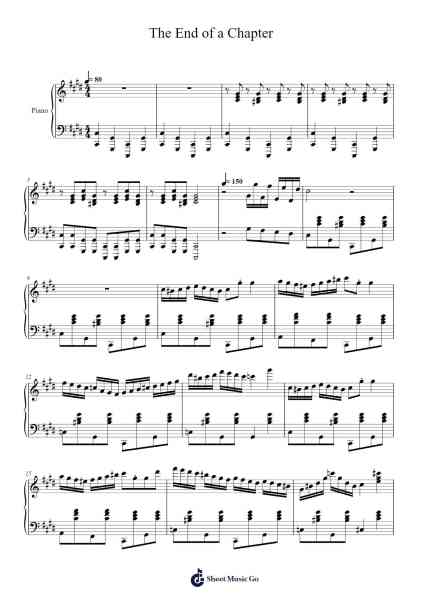 The End of a Chapter Sheet Music by Evetham-Arr.Danchi