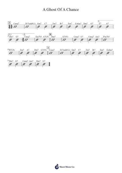 A Ghost Of A Chance Sheet Music by Victor Young-Arr.Xanbriel Rague