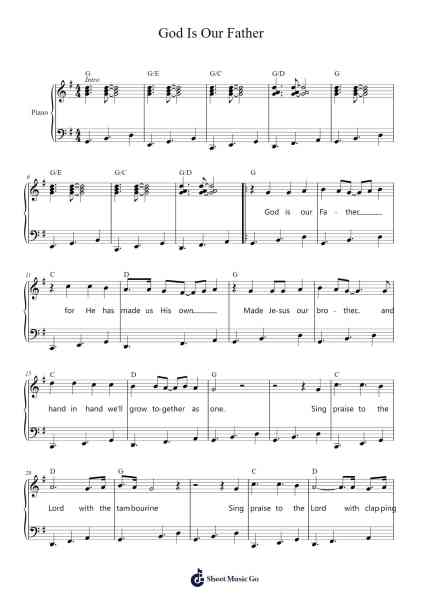 God Is Our Father Sheet Music by Alex Simons/Freds Kimmey-Arr.Blithephne
