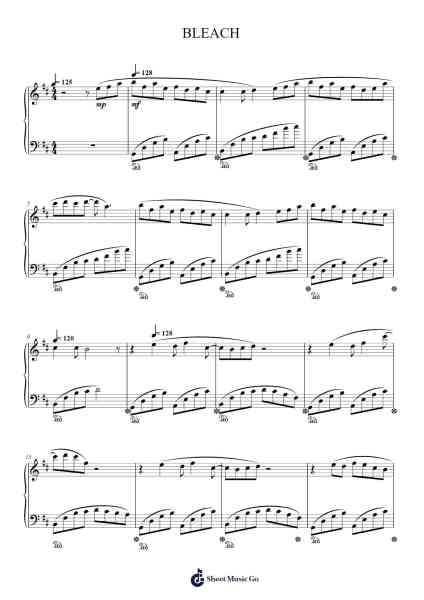 BLEACH Sheet Music by Unknown author-Arr.Crailynn Rodlan