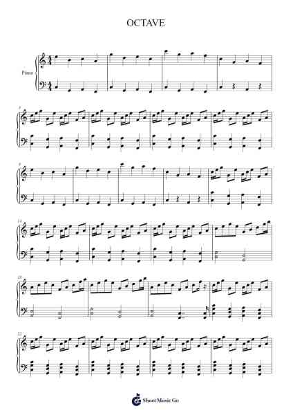 OCTAVE Sheet Music by Croftle Matfox-Arr.Joannes Nohan