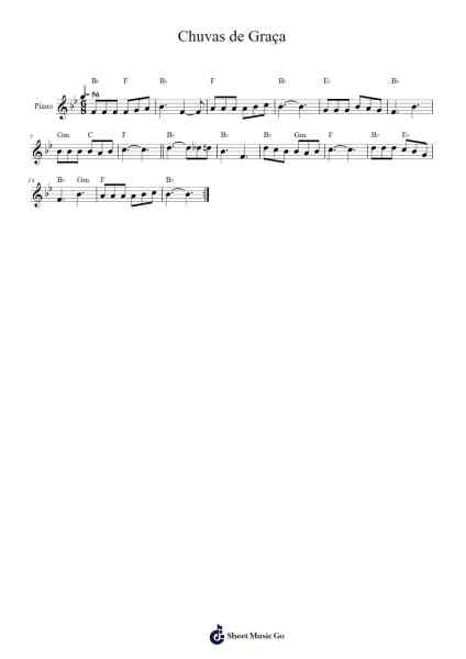 Chuvas de Graça Sheet Music by Harpa & Adoração-Arr.Jonqy Keyreed