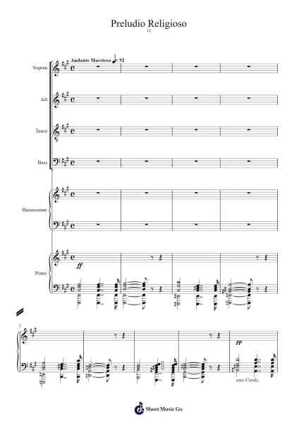 Petite Messe Solennelle: XI - Preludio Religioso Sheet Music by Gioachino Rossini-Arr.Bushdiah Kenthood