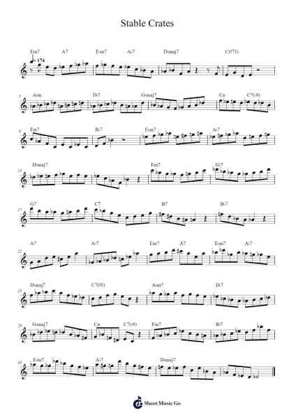Stable Crates Sheet Music by Chad LB-Arr.Padlia Bebe