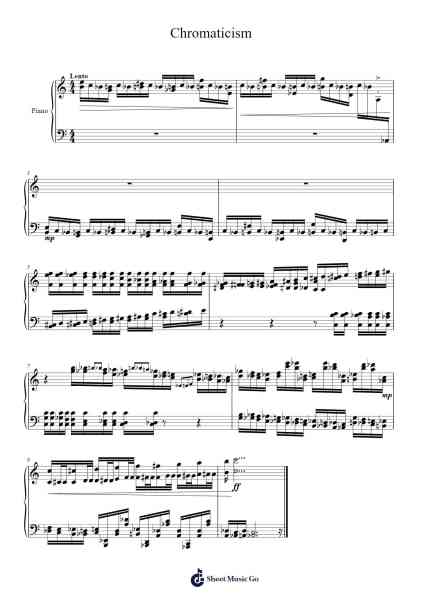 Chromaticism Sheet Music by Rodrigo Damasceno-Arr.Bclark