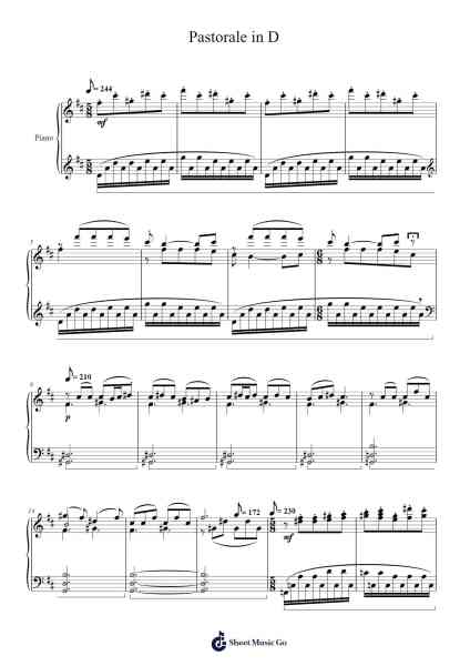 Pastorale in D Sheet Music by Germaine Tailleferre-Arr.Peale