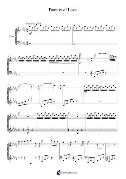 Fantasy of Love 樂譜由 Ollain - 編曲 Mortion Woolftab