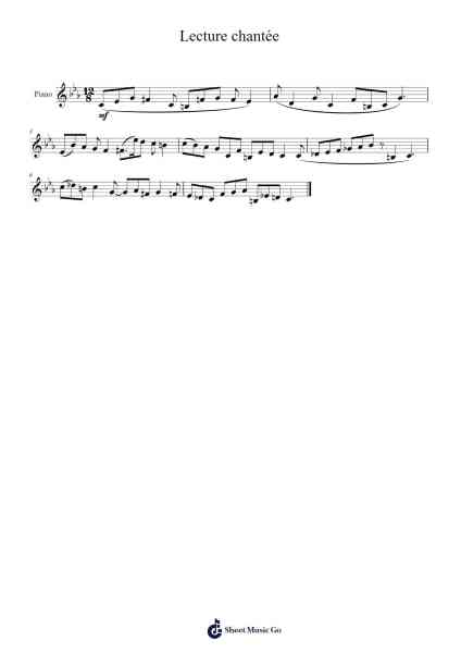 Lecture chantée Sheet Music by Koen de Wolf-Arr.Cherlian Zimreed