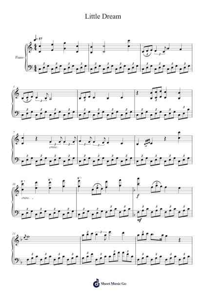 Little Dream Sheet Music by Kaleb Lambert-Arr.Alsriah
