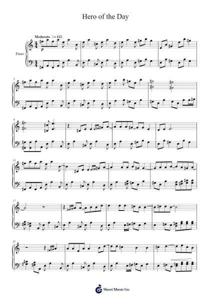 Hero of the Day Sheet Music by Metallica-Arr.Sodwight