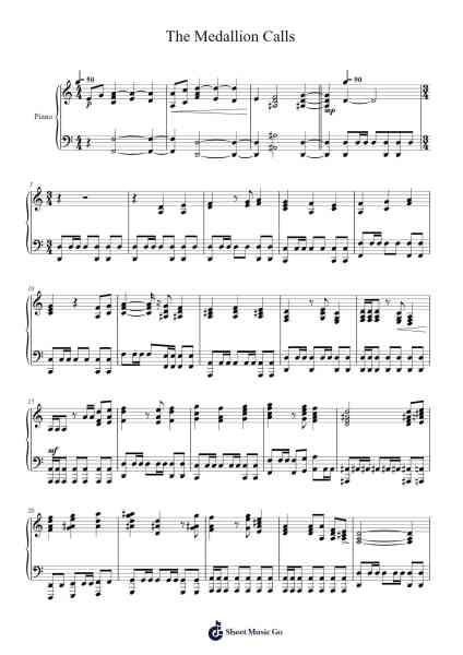 The Medallion Calls Sheet Music by -Arr.Dalclark Wenholt