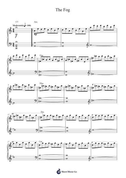 The Fog Sheet Music by John Alden Carpenter-Arr.Kriso Dolclaire