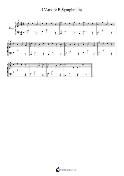 L'Amore E Symphonita Sheet Music by undefined-Arr.Ivessid