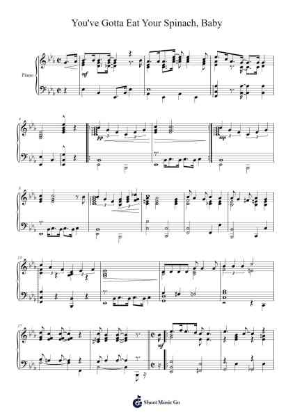 You've Gotta Eat Your Spinach, Baby Sheet Music by Mack Gordon/Harry Revel-Arr.Motbrow