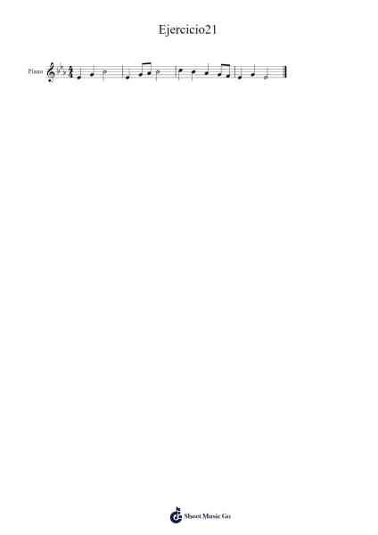 Ejercicio21 Sheet Music by -Arr.Besquinn