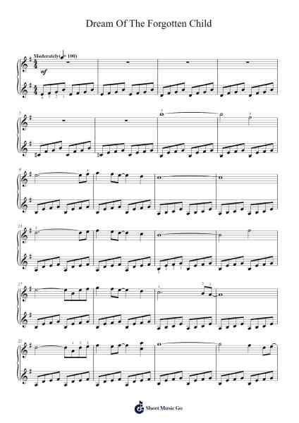Dream Of The Forgotten Child Sheet Music by David Lanz-Arr.Hartclife Joudrea