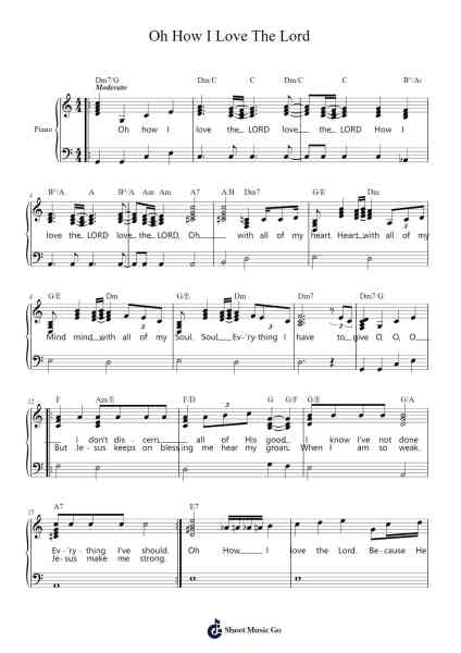 Oh How I Love The Lord Sheet Music by ron.porter.790-Arr.Lenshaw