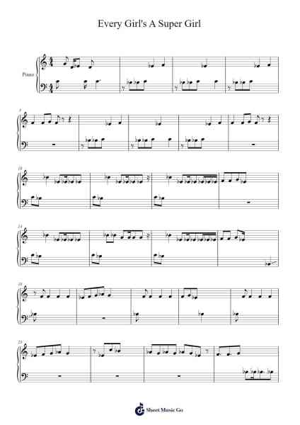 Every Girl's A Super Girl Sheet Music by Jojo Siwa-Arr.Saulnick Huddon