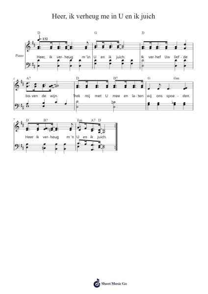 Heer, ik verheug me in U en ik juich Sheet Music by -Arr.Elroygale Whvan