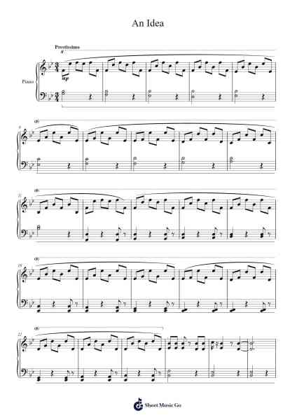 An Idea Sheet Music by undefined-Arr.Lupeg