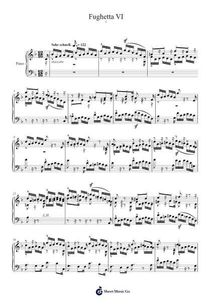 Sieben Klavierstücke in Fughettenform, Op. 126: No. 6 Sheet Music by Robert Schumann-Arr.Jeffsey