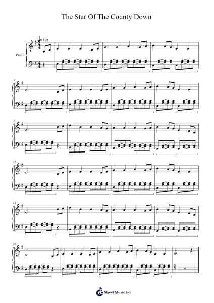 The Star Of The County Down Sheet Music by Misc tunes-Arr.Trebes
