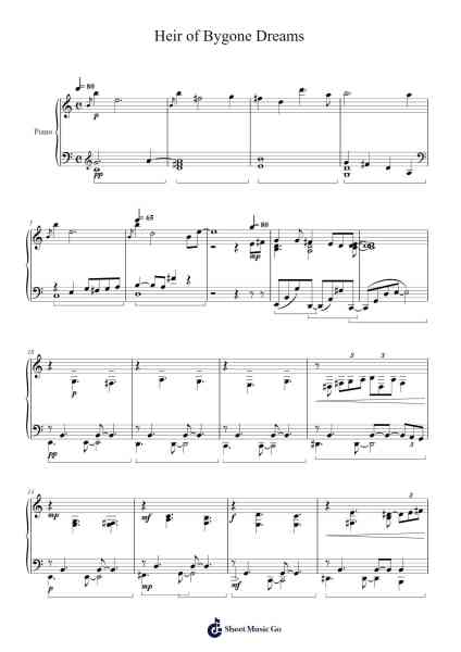 Heir of Bygone Dreams 乐谱由 Wynal Blumemorse - 编曲 Georfoe