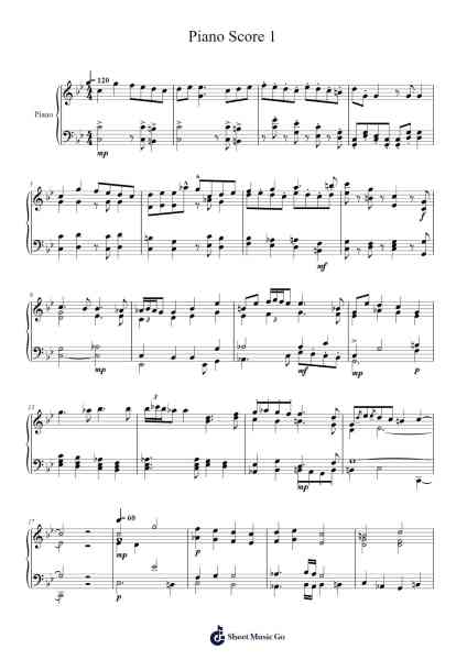 Piano Score 1 Sheet Music by -Arr.Cofvey Fieldmeo