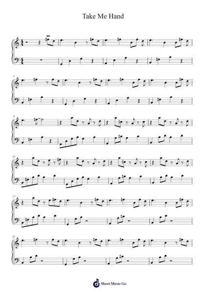 Take Me Hand Sheet Music by Cécile Corbel-Arr.Warge