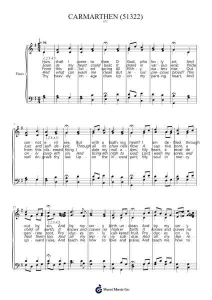 Approaching a Holy God Sheet Music by Brosaul-Arr.Gillnise