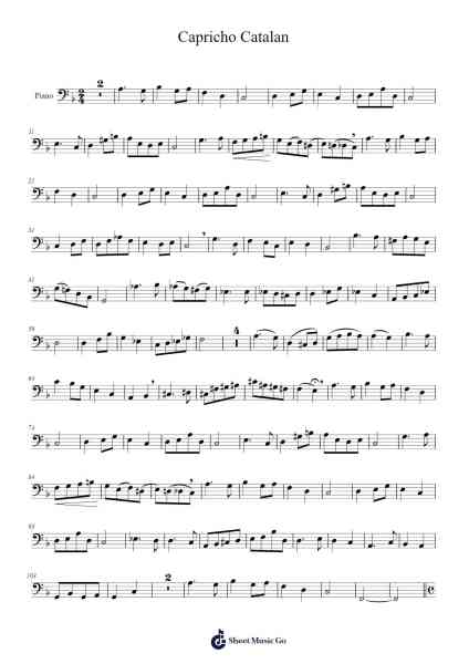 Capricho Catalan Sheet Music by Isaac Albéniz-Arr.Swinfred Clarkdiah