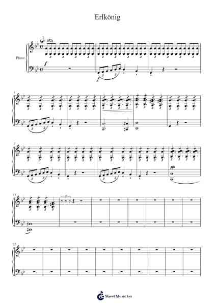 Erlkönig Sheet Music by Franz Schubert-Arr.Jeno Willlotte