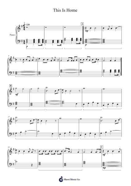 This Is Home Sheet Music by cavetown-Arr.Mattkell Eushop