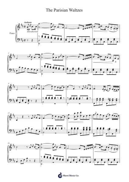 The Parisian Waltzes Sheet Music by Henry F. Williams-Arr.Clepert
