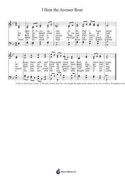 I Hear the Accuser Roar Sheet Music by Neal Shoemaker-Arr.Sailsharte Troypril