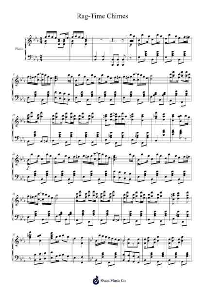 Rag-Time Chimes Sheet Music by Egbert Van Alstyne-Arr.Jenrene Fares
