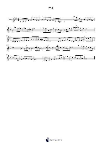 251 Sheet Music by -Arr.Louhal