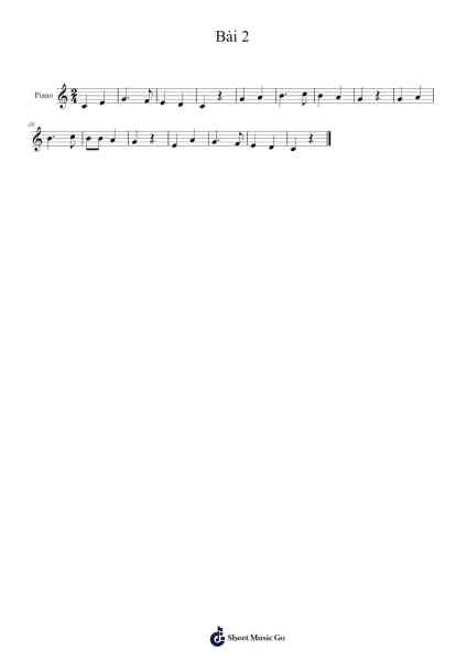 Bài 2 Sheet Music by Earlbaird-Arr.Twainryl