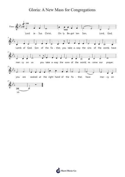 Gloria: A New Mass for Congregations Sheet Music by Carroll Thomas Andrews-Arr.Dempron Jacbess