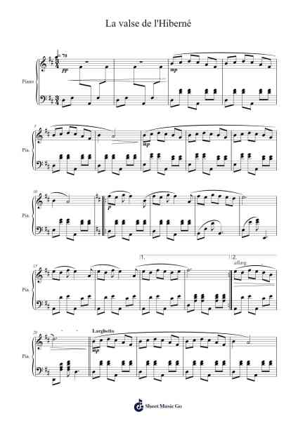 La valse de l'Hiberné Sheet Music by Georges Delerue-Arr.Fesey Elroyrian
