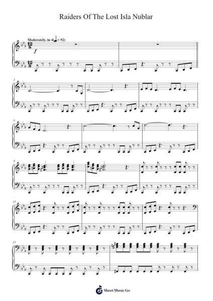 Raiders Of The Lost Isla Nublar Sheet Music by Michael Giacchino-Arr.Brucefe Payjim
