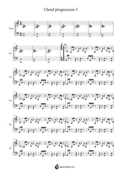 Chord progression 3 Sheet Music by Vicarious_sheetmusic-Arr.Shawloyd