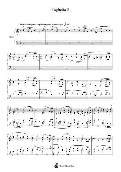 Sieben Klavierstücke in Fughettenform, Op. 126: No. 5 Sheet Music by Robert Schumann-Arr.Rebar Mulin